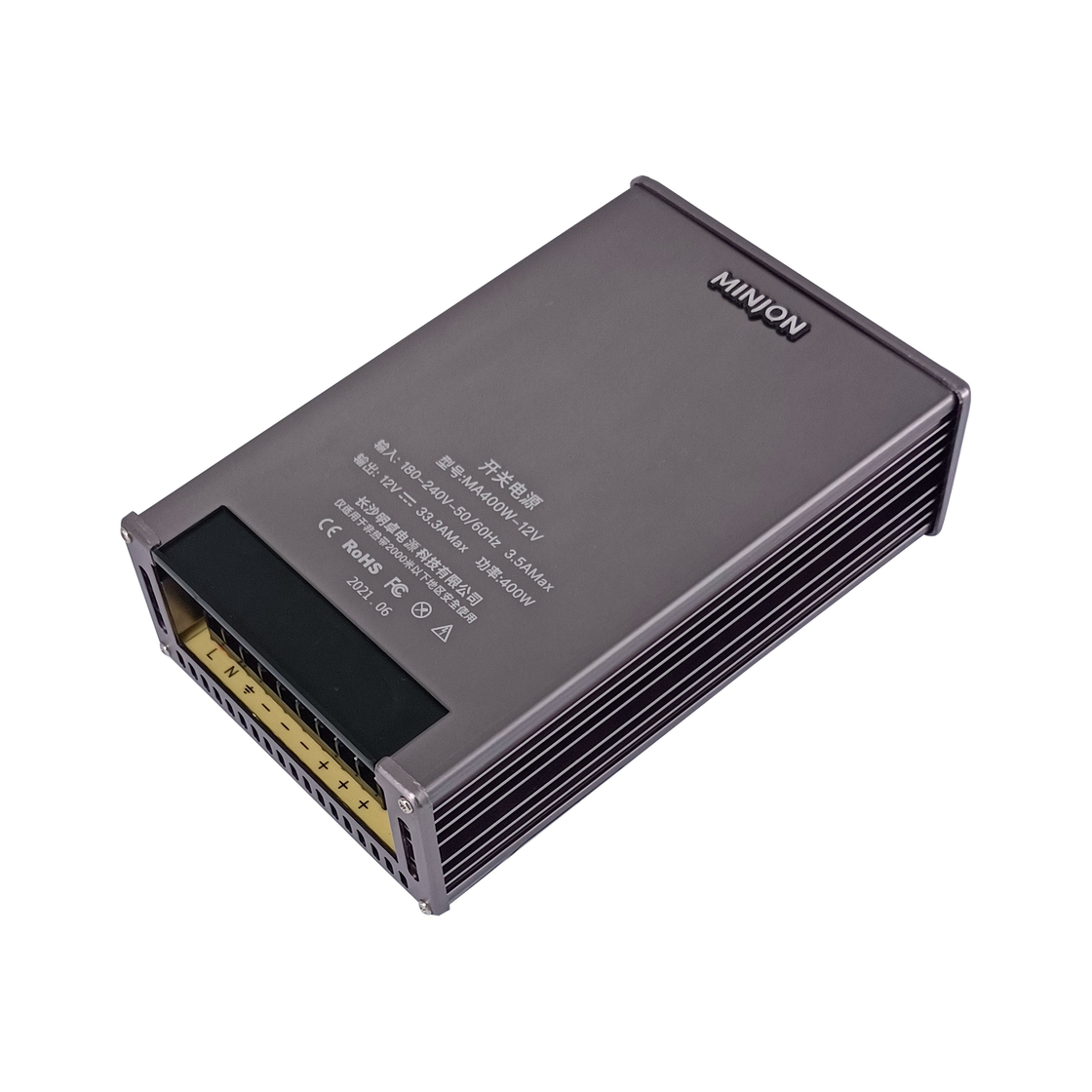 MA400W-12V Outdoor Rainproof Power Supply High Efficiency