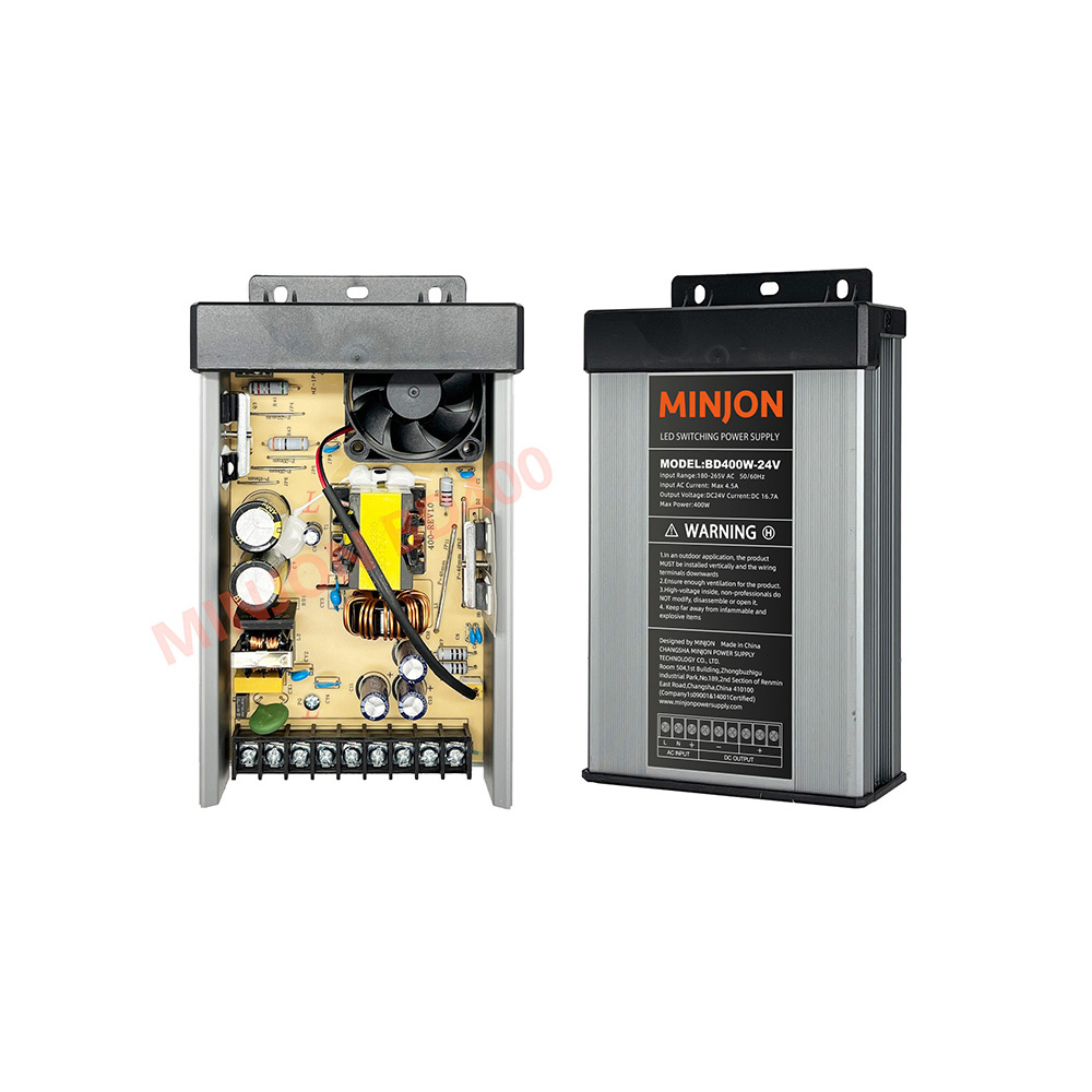 Adjustable BD400W-24V Led Power Supply Constant Voltage